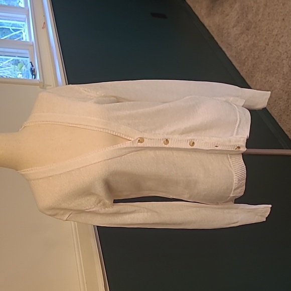 BROCHU WALKER cream linen cardigan
